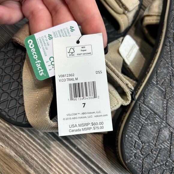 Volcom Men's V.co Trail Sandal Sport Size 7 - Picture 6 of 7